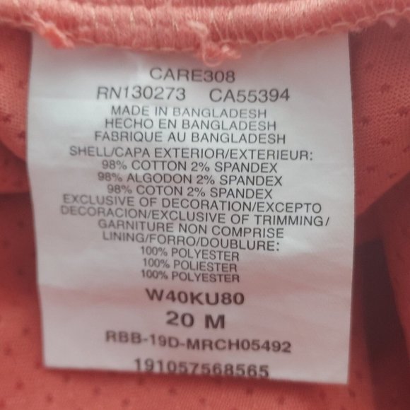 Lee Riders Womens 20 Coral Midrise Stretch Pockets Skort Skirt - Picture 6 of 6